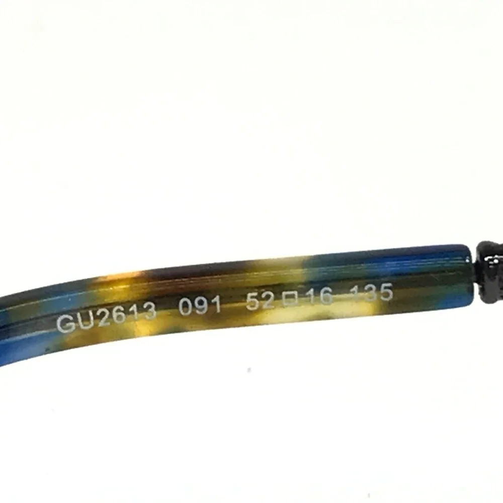 Guess Eyeglasses Frames GU2613 091 Purple Tortoise Cat Eye Half Rim 52-16-135